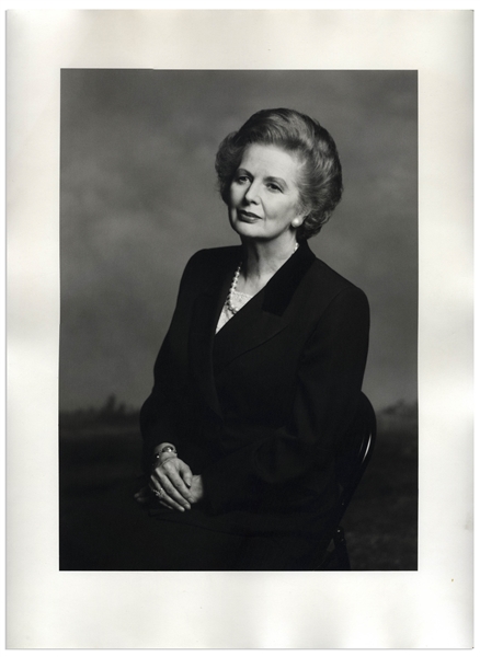 Large 12 x 16 Photograph of Margaret Thatcher, Taken by Terence Donovan in 1995